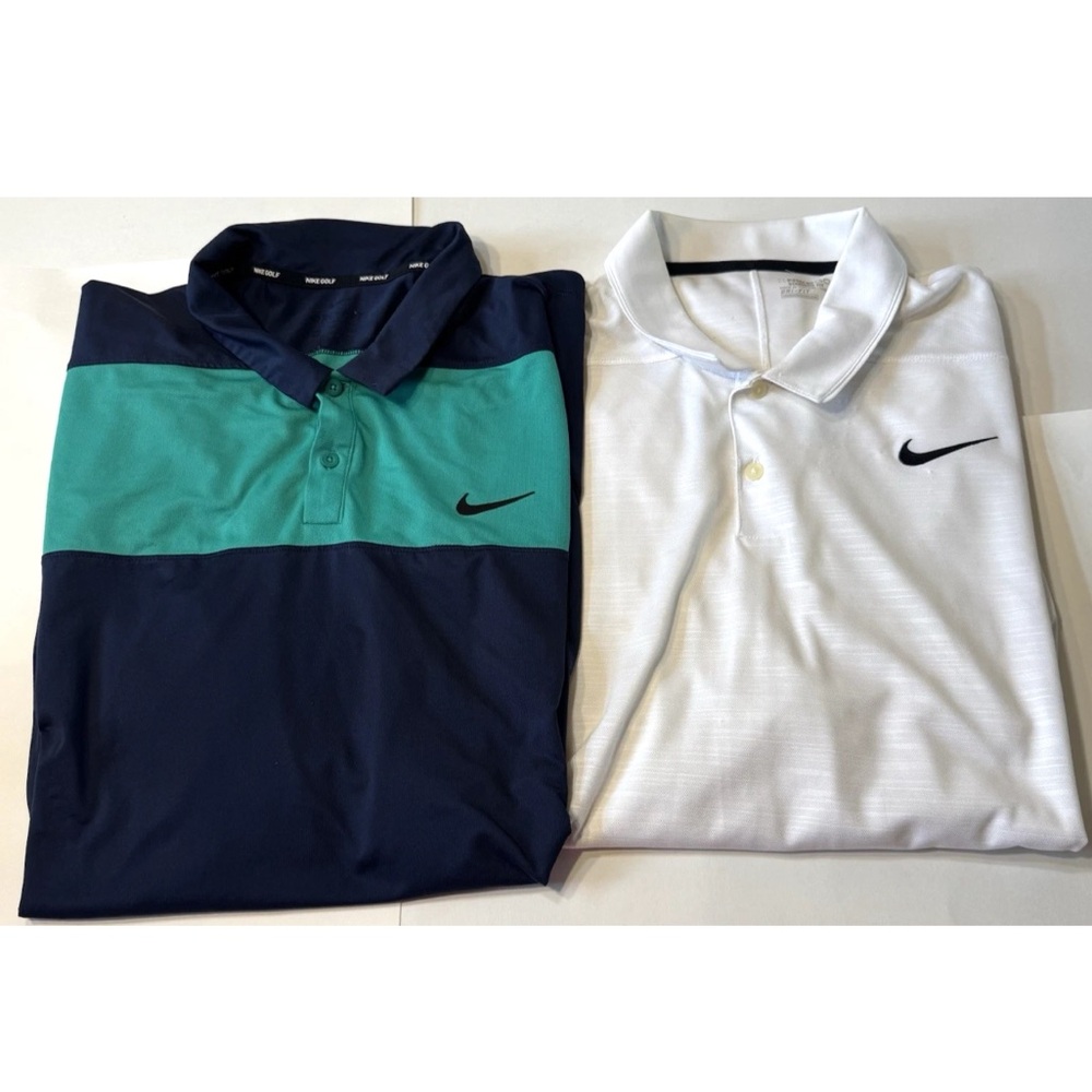 Nike Golf Dri-Fit Polos Lot of 2 Men's size XXL EUC!